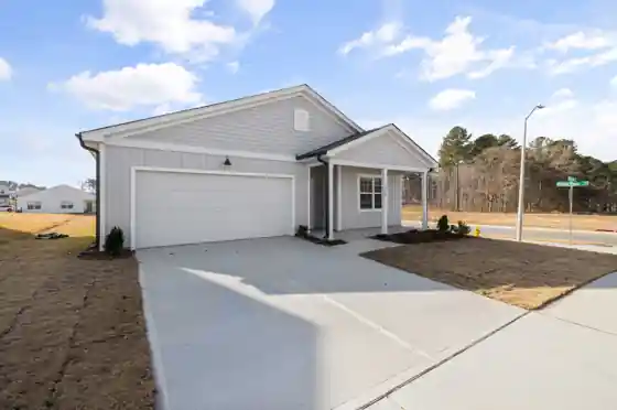 New concrete driveway at a Little Elm, TX home