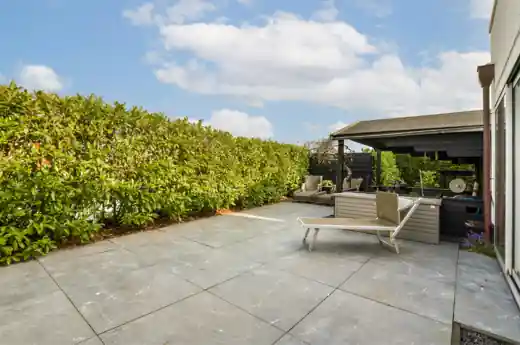 Stamped concrete patio and pool deck in Little Elm, TX